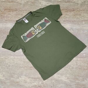 PAYPER SUNSET MENS FISH TEE SIZE MEDIUM 100%COTTON VERNAZZA CINQUE TERRE